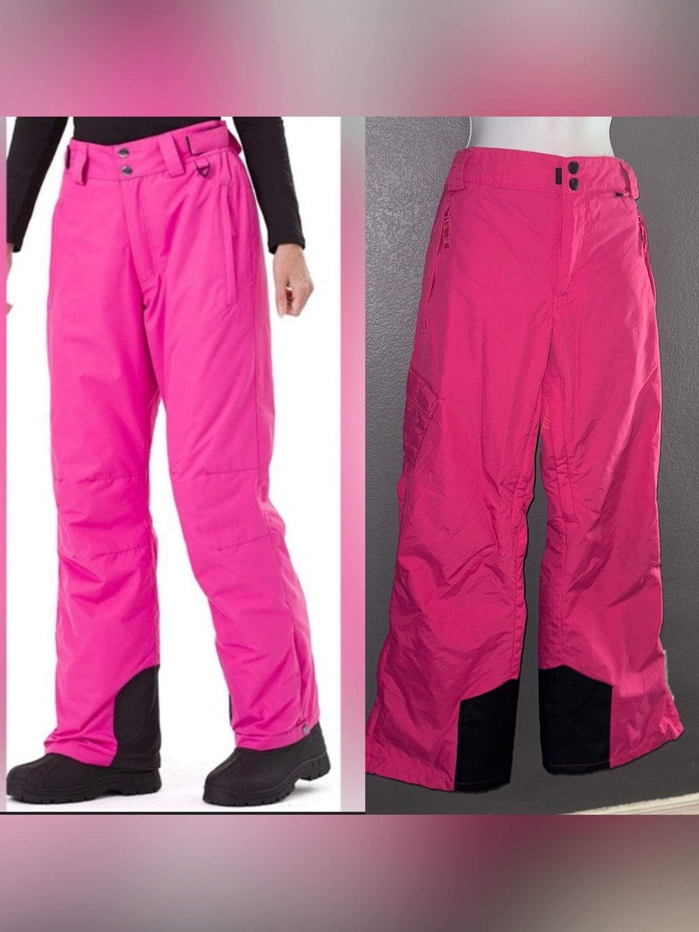 SLALOM Women’s Hot Pink Snow Pants Winter Snowboarding Ski Pants Medium